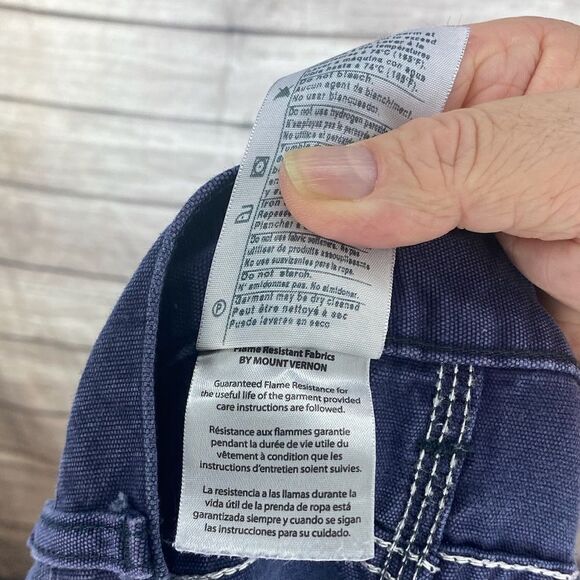 Mens 42x32 flame-resistant cat 2 heavy pants by Carhartt - Picture 8 of 11